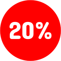 - 20%