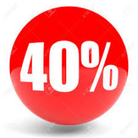 - 40 %