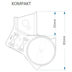 Boussole pouce Kompakt Str8 - M