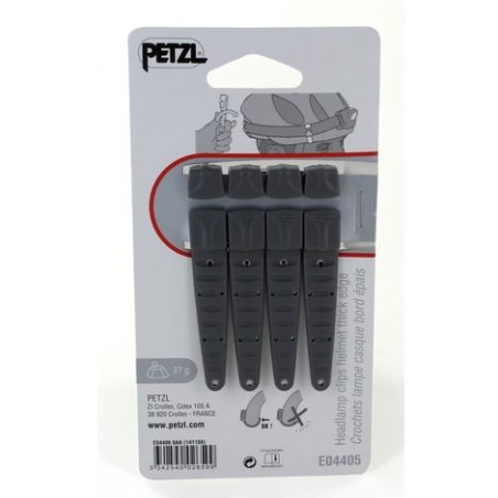 Crochets lampe casque - Marque PETZL