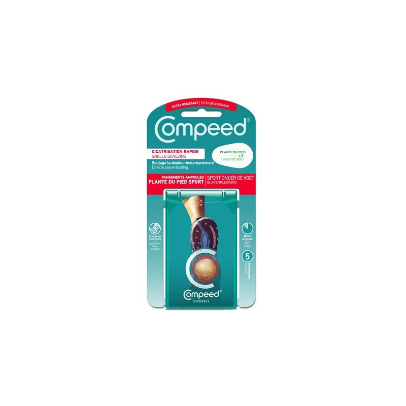 Compeed - Ampoules Plante du Pied - 5 pansements