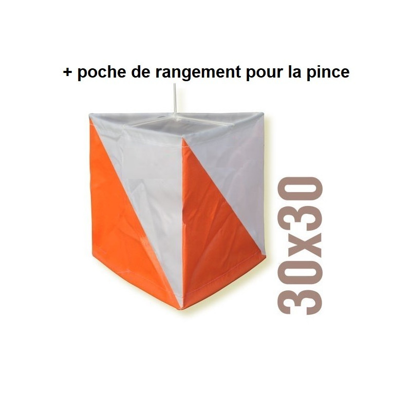 Balise AIRXTREM 30x30 avec poche de rangement