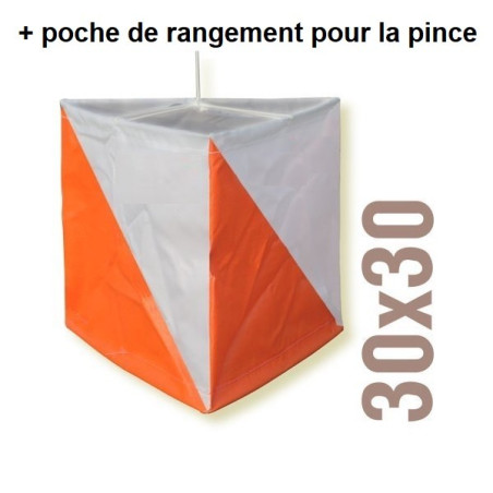Balise AIRXTREM 30x30 avec poche de rangement