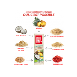 Barre énergétique Mulebar - Ananas / Coco