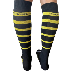 Chaussettes guêtres de CO fines - Noir/jaune