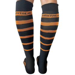 Chaussettes guêtres de CO fines - Noir/orange