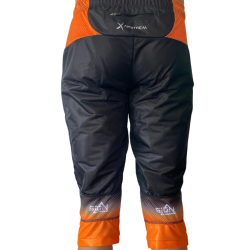 Pantalon 3/4 course d'orientation - noir/orange