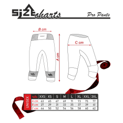 Pantalon 3/4 course d'orientation - noir/blanc