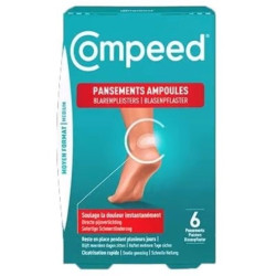 Compeed - boîte de 6 pansements - moyen format