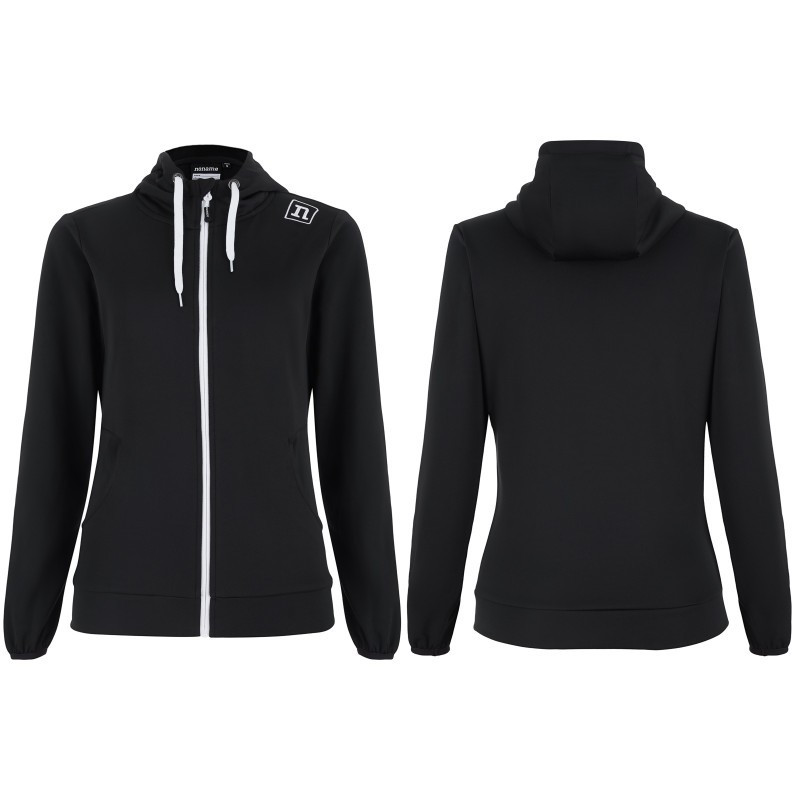 Sweat Track Hoodie Femme - noir
