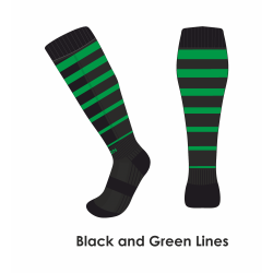 Chaussettes guêtres Pro Race de CO - noir rayées vert