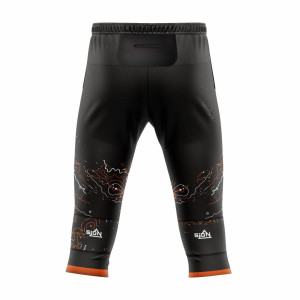 Pantalon CO 3/4 Sign Hybrid - noir/orange