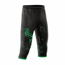 Pantalon CO 3/4 Sign Hybrid - noir/vert