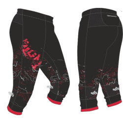 Pantalon CO 3/4 Sign Hybrid - noir/rouge
