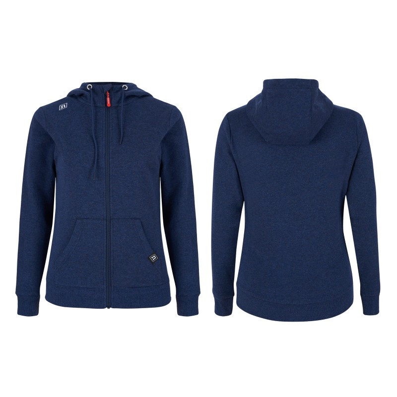 Sweat Track Hoodie Femme 23 - bleu chiné