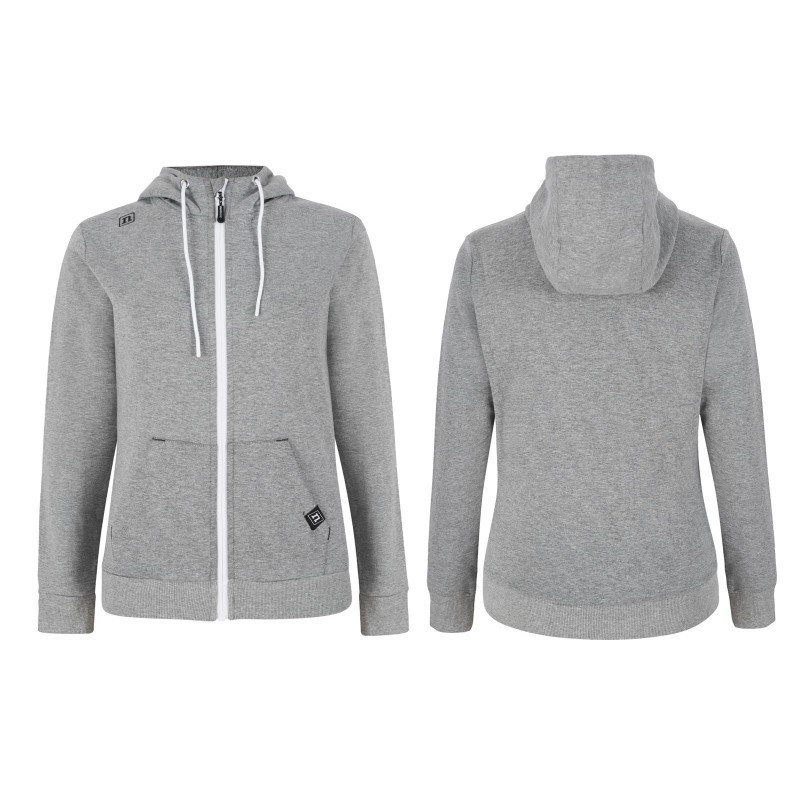 Sweat Track Hoodie Femme 23 - gris chiné