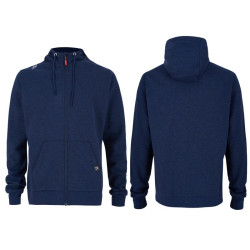Sweat Track Hoodie Homme 23 - bleu chiné