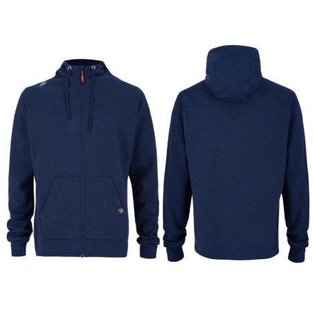 Sweat Track Hoodie Homme 23 - bleu chiné