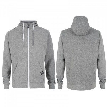 Sweat Track Hoodie Homme 23 - gris chiné