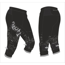 Pantalon CO 3/4 Sign Hybrid - noir/gris