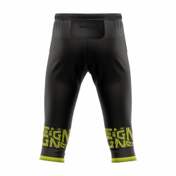 Pantalon 3/4 CO Pro Pants Hybrid- noir/vert fluo