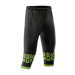 Pantalon 3/4 CO Pro Pants Hybrid- noir/vert fluo