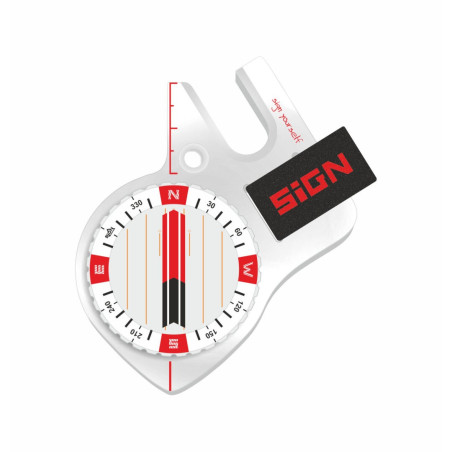Boussole Sign S4 blanche