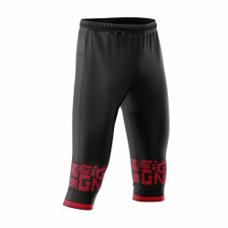 Pantalon 3/4 CO Pro Pants Hybrid- noir/rouge