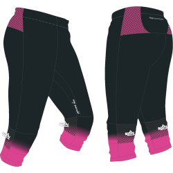 Pantalon 3/4 CO Pro Pants- noir/rose
