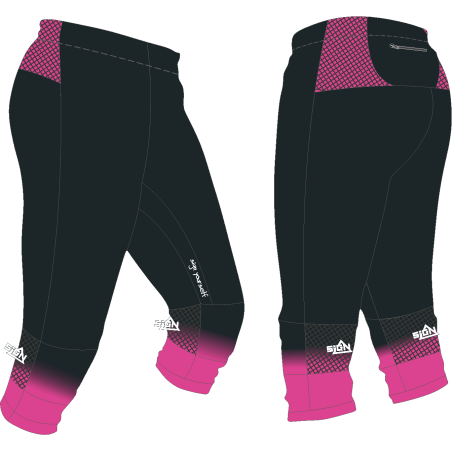 Pantalon 3/4 CO Pro Pants- noir/rose