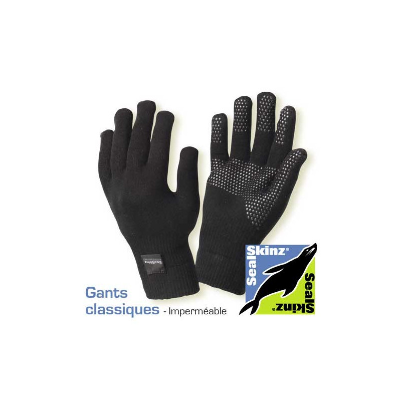 Gants étanches haute préhension - Marque Sealskinz