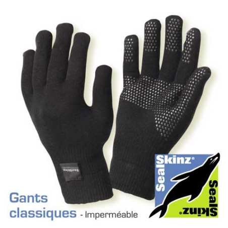 Gants étanches haute préhension - Marque Sealskinz