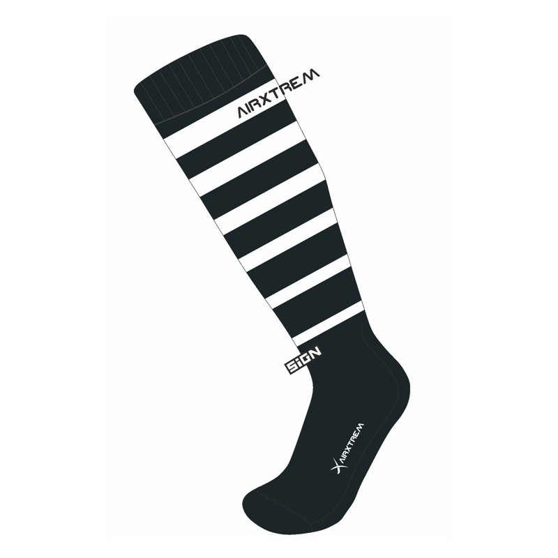 Chaussettes guêtres de CO fines - Noir/blanc