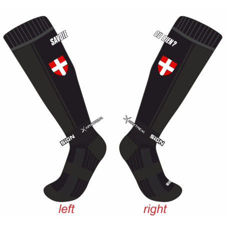 Chaussettes guêtres de CO fines - croix de Savoie