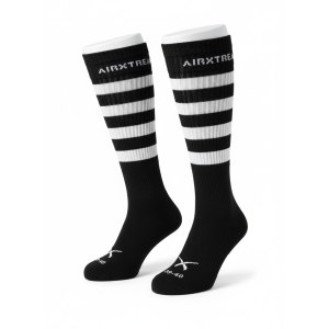 Chaussettes guêtres de CO fines - Noir/blanc
