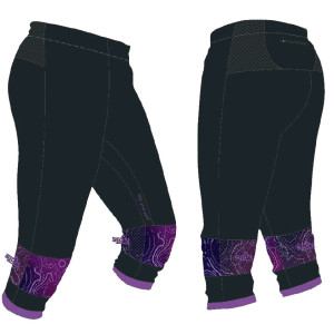 Pantalon 3/4 course d'orientation - Horizon - violet