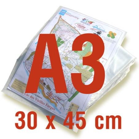 Plastiques cartes A3 - Epaisseur 100 microns